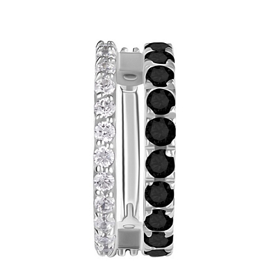 Кольцо-кликер из кобальт-хрома Корона Black 1.2 мм (16 G)